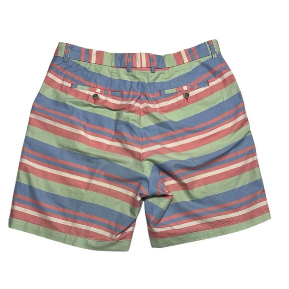Peter‎ Millar Chino Golf Shorts Men’s Size 36 Pastel Horizontal Stripe - Picture 2 of 9